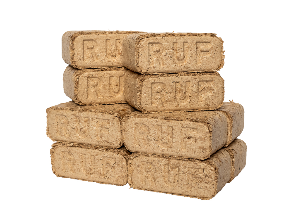 RUF Holzbriketts Hartholz Buche ohne Zugloch 960 kg Palette – Bild 2