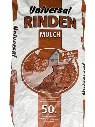 Universal Rindenmulch 00-40 mm, 50 L Sack