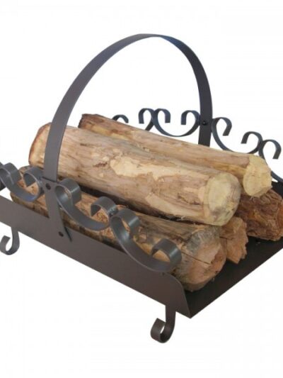 Holzlege Stahl gussgrau 42 x 35 x 36 cm