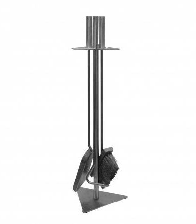 Kaminbesteck 3 tlg. gussgrau 60cm