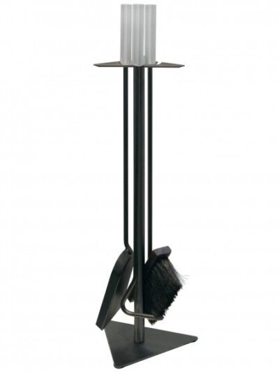 Kaminbesteck 3 tlg. schwarz 60cm