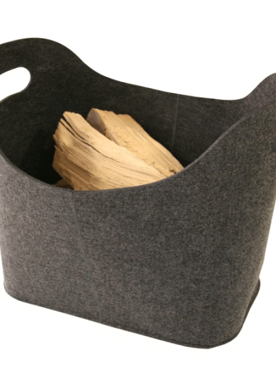 Kaminholzkorb Allzweckkorb Filz anthrazit