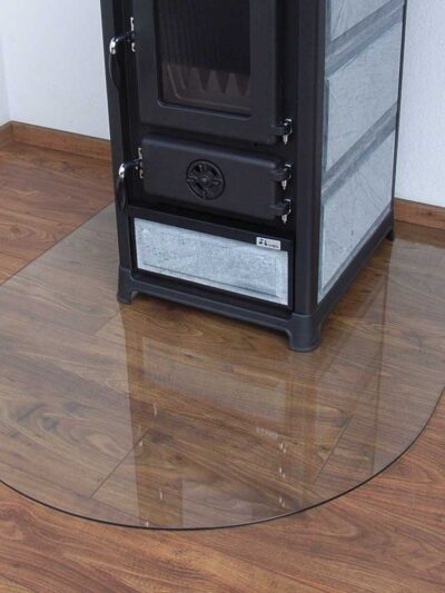 Kaminofen Glasplatte halbrund