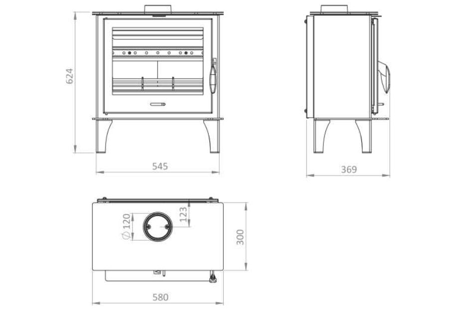 Kaminofen Juhnberg Lorenz 7kW – Bild 2