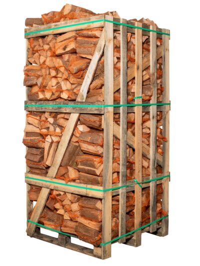 Brennholz Birke 25 cm 80 Sack Palette