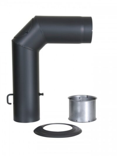 Winkelrohr-Set Senotherm 150mm (schwarz)