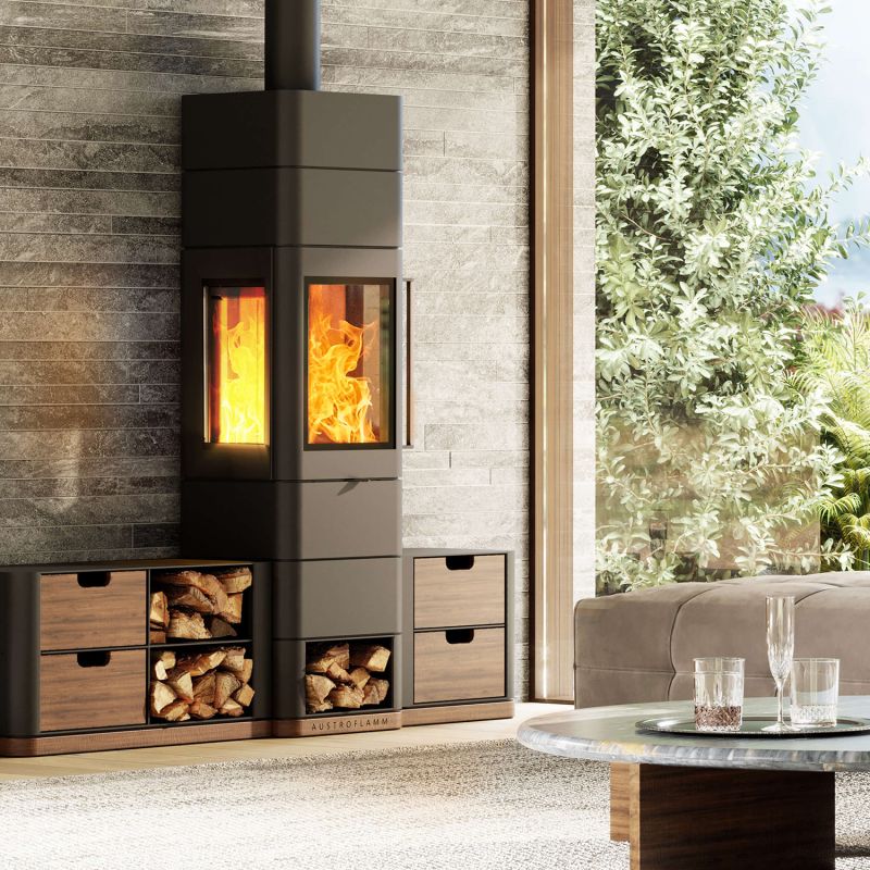 Austroflamm Ivy 2.0 Kaminofen Stahl Schwarz – Bild 7