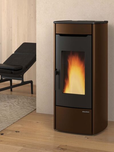 Extraflame Marina Idro H13 wasserführender Pelletofen Stahl Bronze