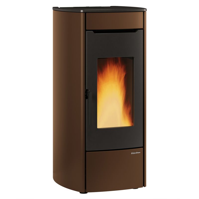 Extraflame Marina Idro H13 wasserführender Pelletofen Stahl Bronze – Bild 2