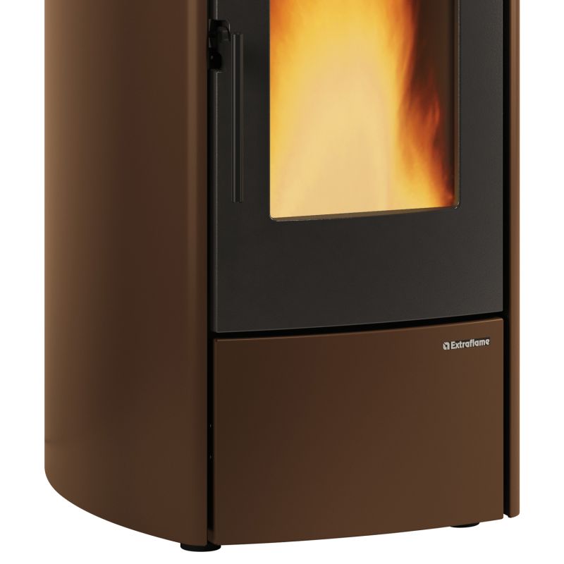 Extraflame Marina Idro H13 wasserführender Pelletofen Stahl Bronze – Bild 4
