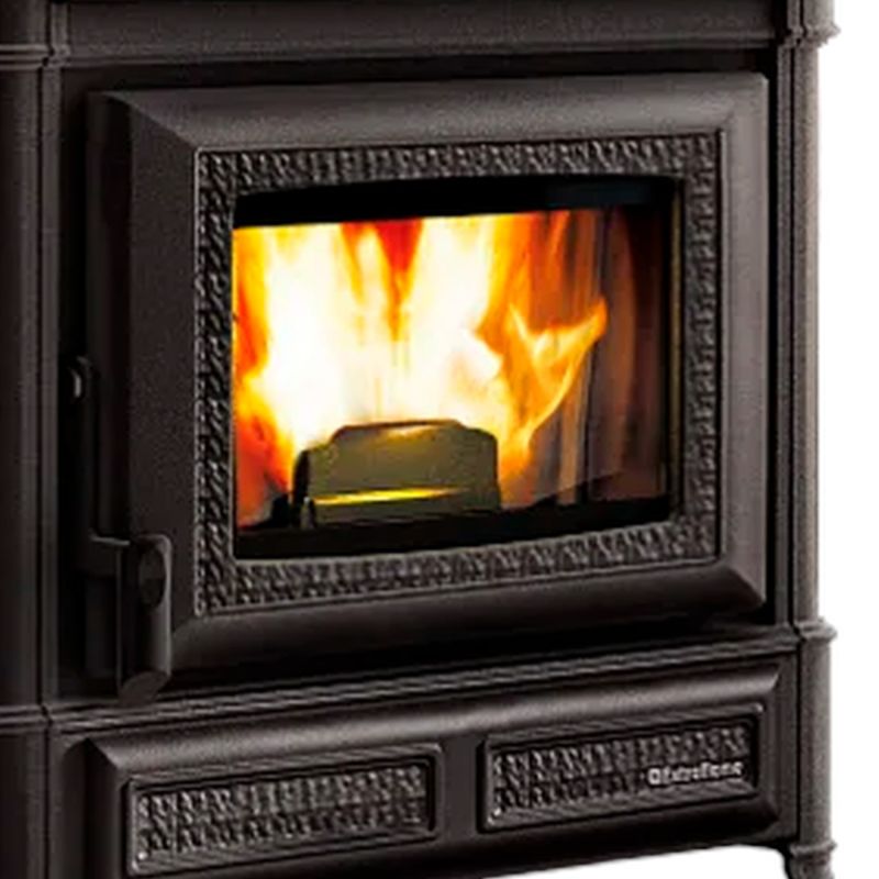 Extraflame Teodora 16 Evo Pelletofen Gusseisen Schwarz – Bild 3