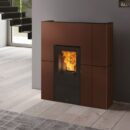 Edilkamin Blade H 15 Evo wasserführender Pelletofen Stahl Bronze