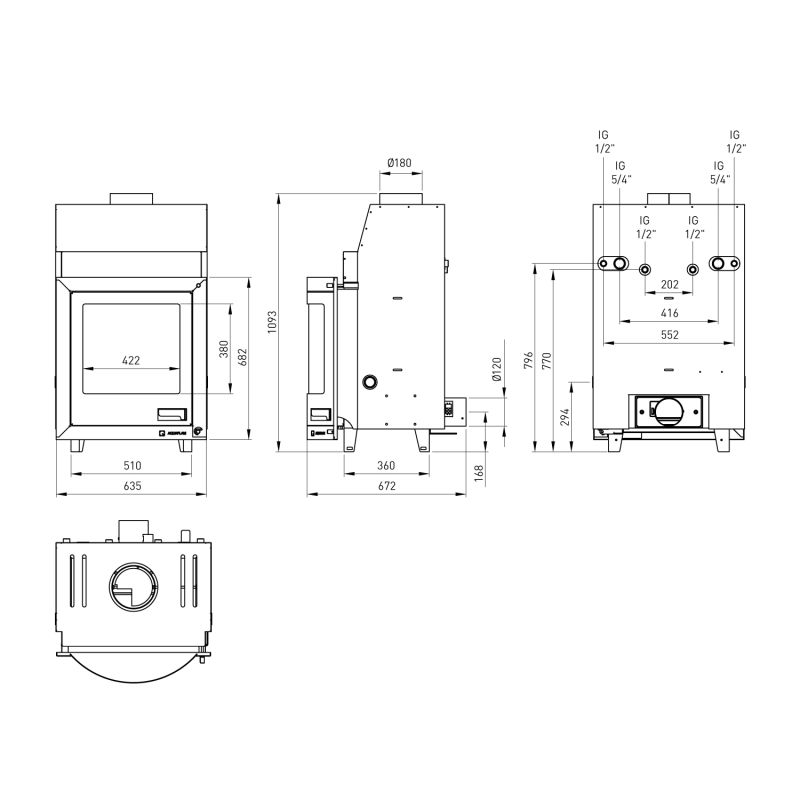 Aquaflam 17 Panorama Automatic Wasserführender Kamineinsatz – Bild 8