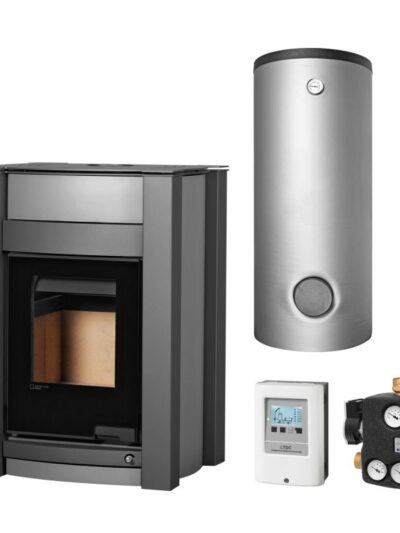 Aquaflam Vario Kalmar 11 kW Basic Grey Set + Kombispeicher THKE 600 + SWT