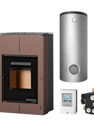 Aquaflam Vario Saporo 11 kW Basic Brown Set + Pufferspeicher TPSR 500 + SWT