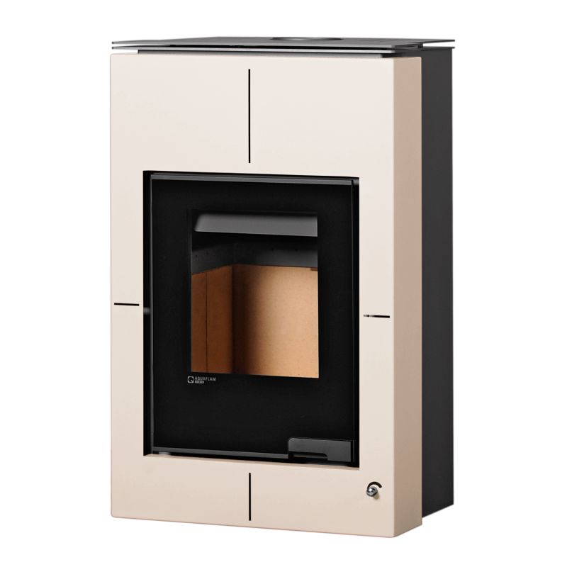 Aquaflam Vario Saporo Manual Wasserführender Kaminofen Creme 11/5 kW – Bild 2