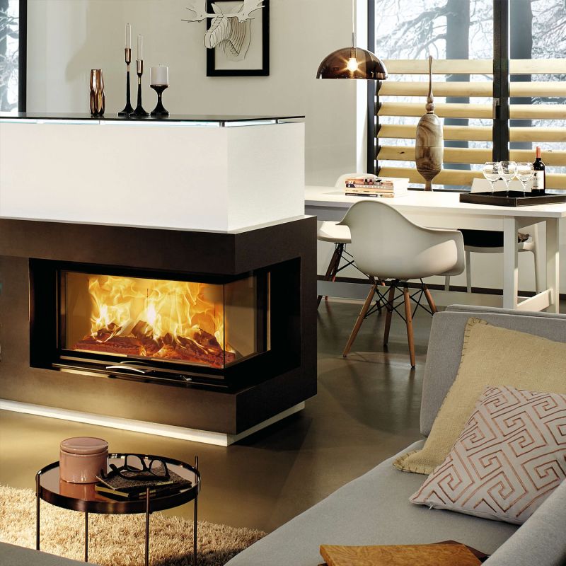 Austroflamm 89x49x45 S 2.0 Kamineinsatz Ecke rechts – Bild 2