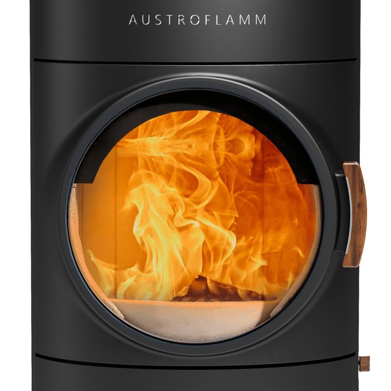 Austroflamm Clou compact Cook Kaminofen Stahl gussgrau, RR oben – Bild 6