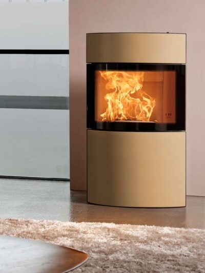 Austroflamm Fynn Xtra 2.0 Kaminofen Stahl Schwarz / Keramik Hanf