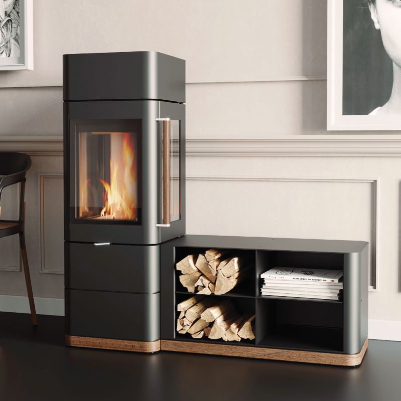 Austroflamm Ivy 2.0 Kaminofen Stahl Schwarz – Bild 4