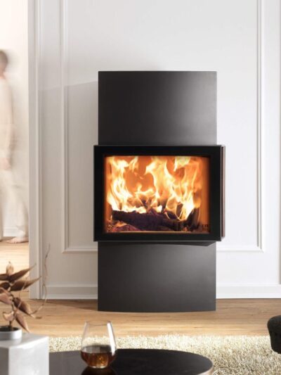 Austroflamm Lounge Xtra Kaminofen Stahl gussgrau, RR oben oder hinten