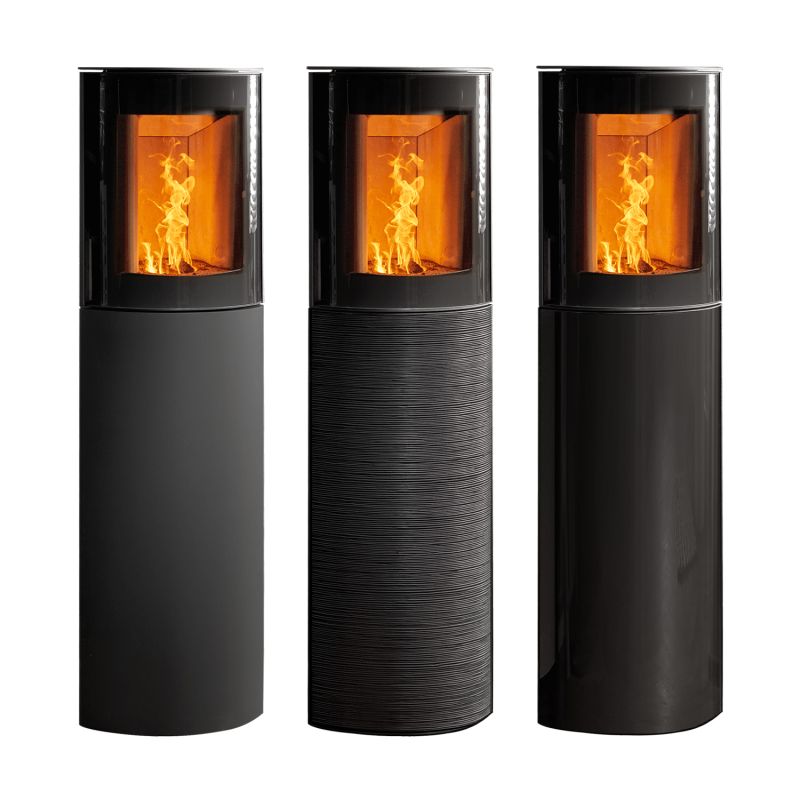 Austroflamm Mr. Wu Brikettofen Stahl Schwarz / Glasfront – Bild 2