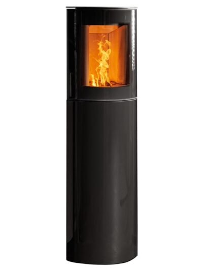 Austroflamm Mr. Wu Brikettofen Stahl Schwarz / Glasfront