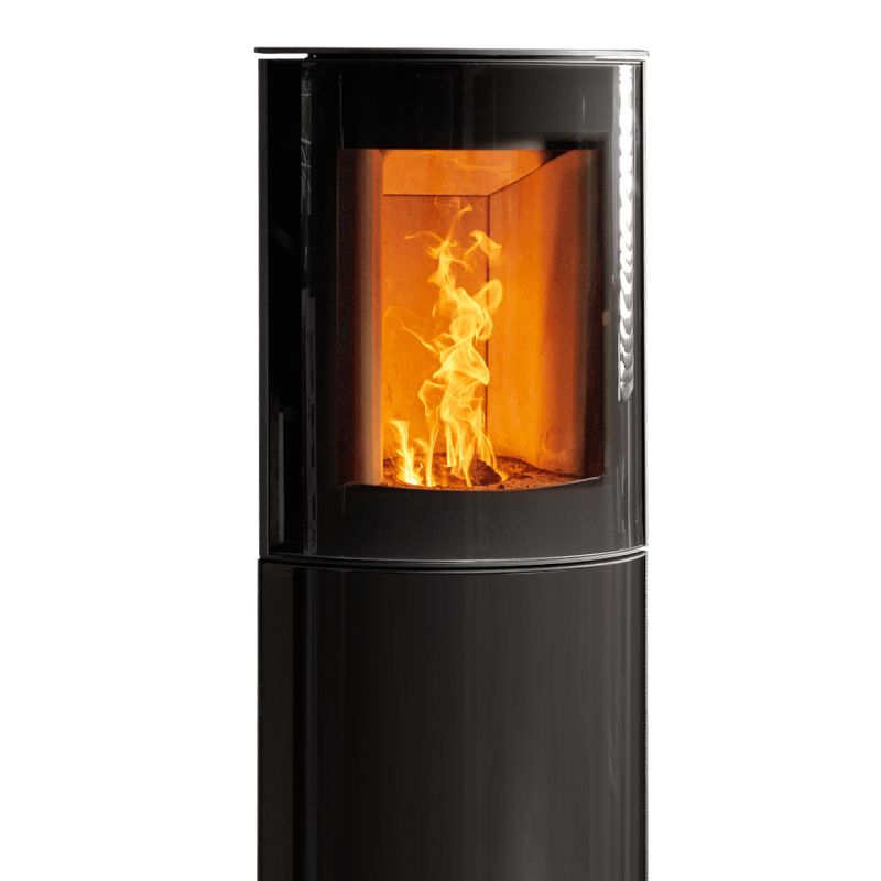 Austroflamm Mr. Wu Brikettofen Stahl Schwarz / Glasfront – Bild 4