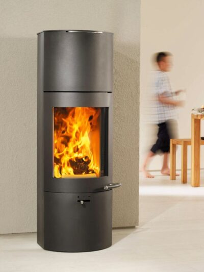 Austroflamm Tower Xtra 2.0 Kaminofen Stahl gussgrau, RR oben oder hinten
