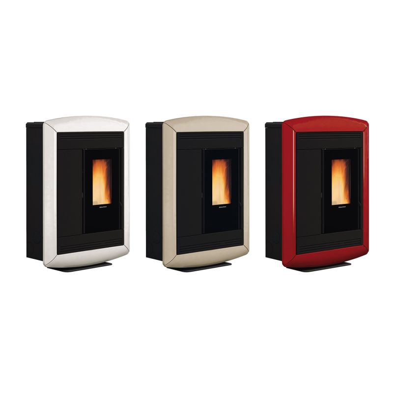Extraflame Souvenir Lux EVO Pelletofen Majolika Tortora – Bild 6