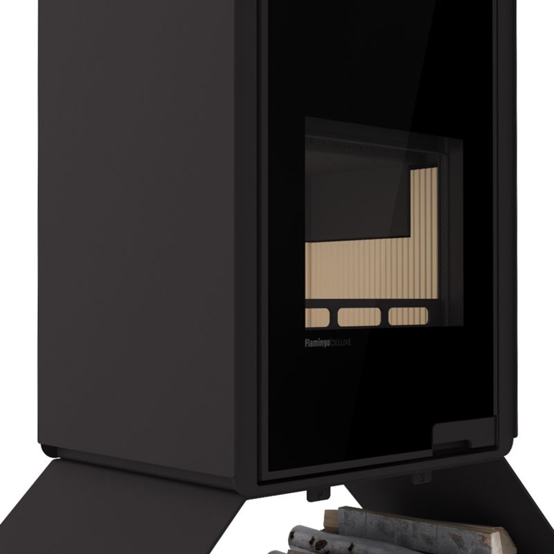 HS Flamingo Deluxe Senai Kaminofen Schwarz – Bild 3