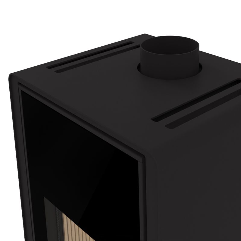 HS Flamingo Deluxe Senai Kaminofen Schwarz – Bild 4