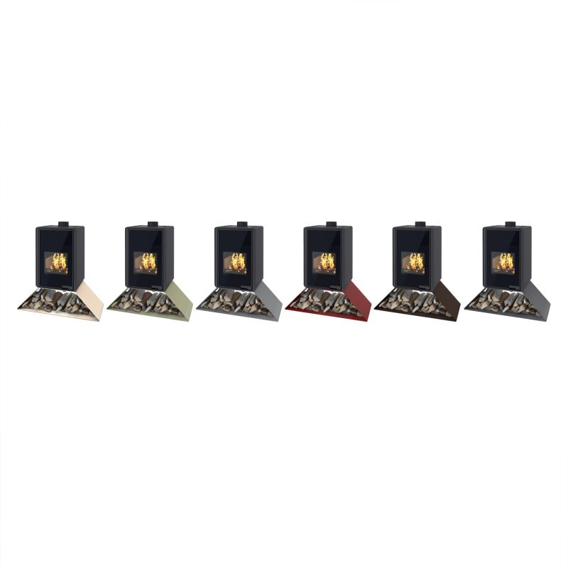 HS Flamingo Deluxe Senai Kaminofen Schwarz – Bild 7