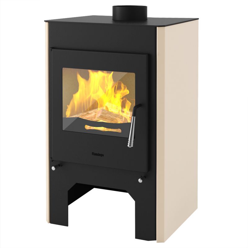 HS Flamingo Espo 3 Kaminofen Creme – Bild 2
