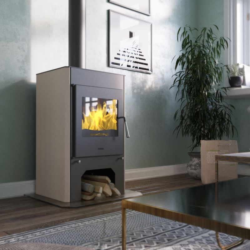 HS Flamingo Espo 3 Kaminofen Creme – Bild 6