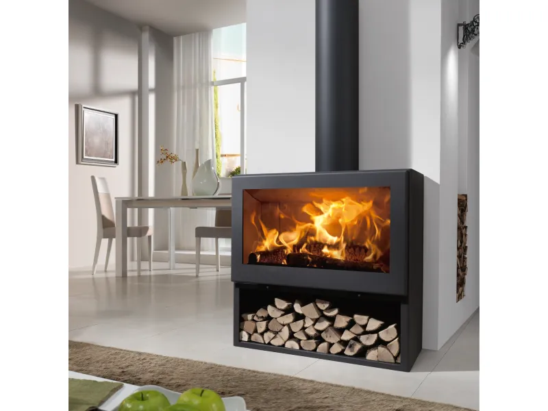 Panadero Fenix EcoDesign Kaminofen Stahl Schwarz 7 kW – Bild 3