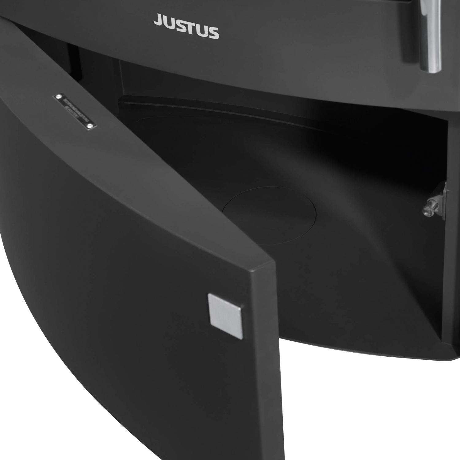 Justus Agero W+ Kaminofen Stahl Schwarz | Speckstein – Bild 5