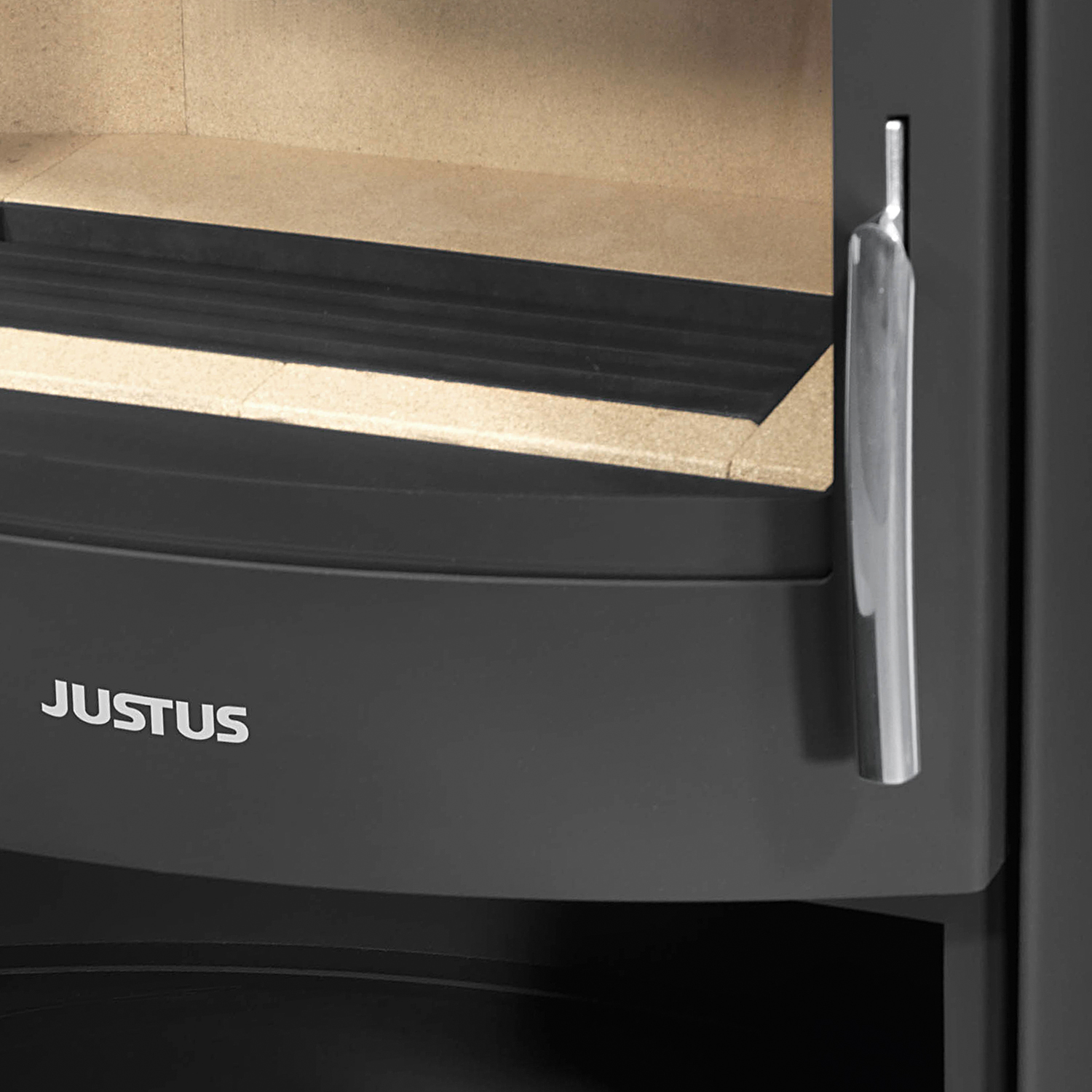 Justus Agero W+ Kaminofen Stahl Schwarz | Speckstein – Bild 4