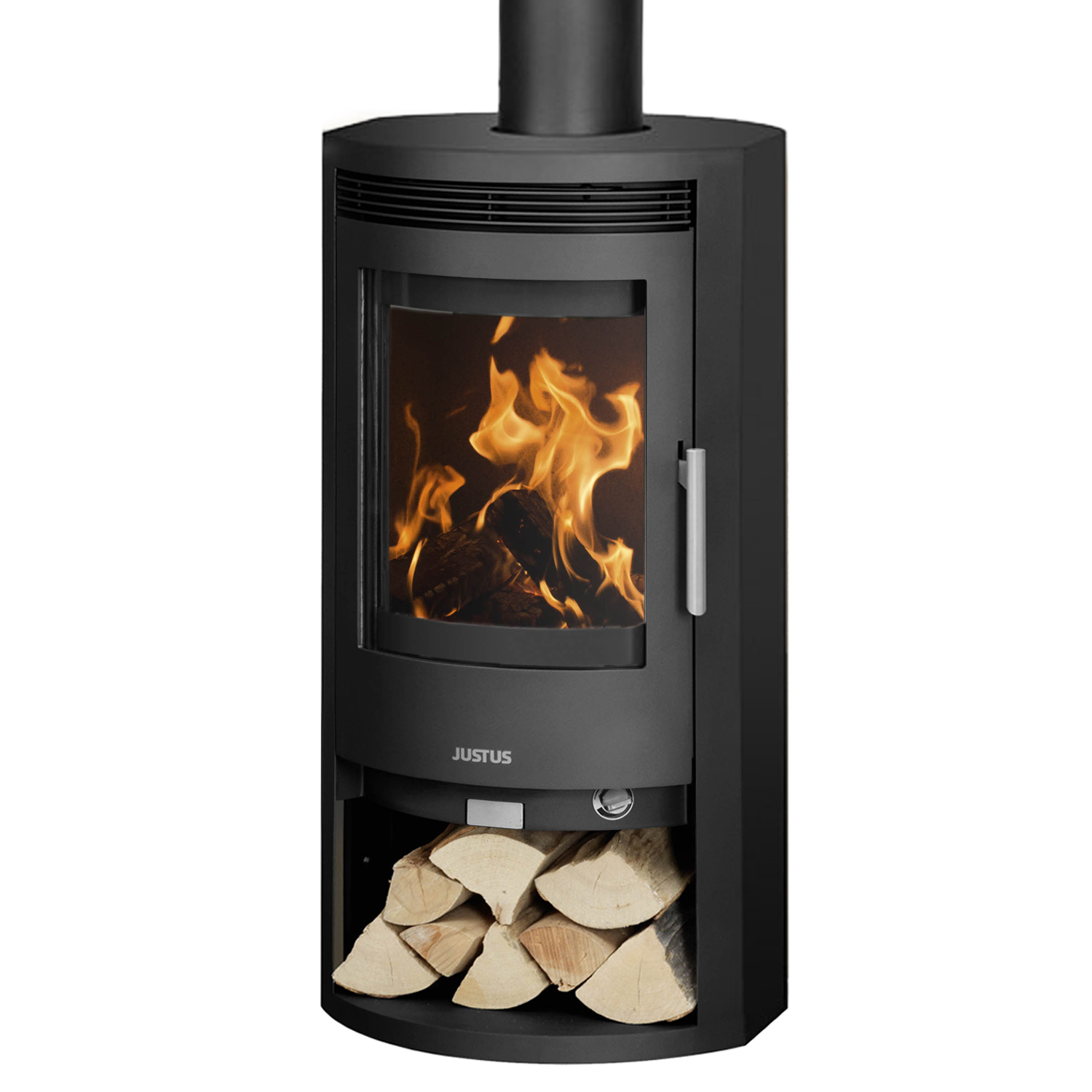 Justus Baltrum 5 D 2.0 Kaminofen Stahl Schwarz – Bild 8