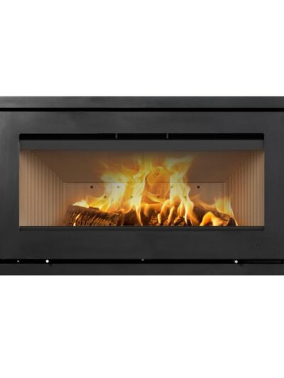 Lotus H470 W Kamineinsatz Schwarz / Scharniere links