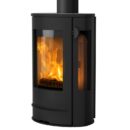 Lotus Liva 8G Kaminofen Schwarz, Rauchabgang oben