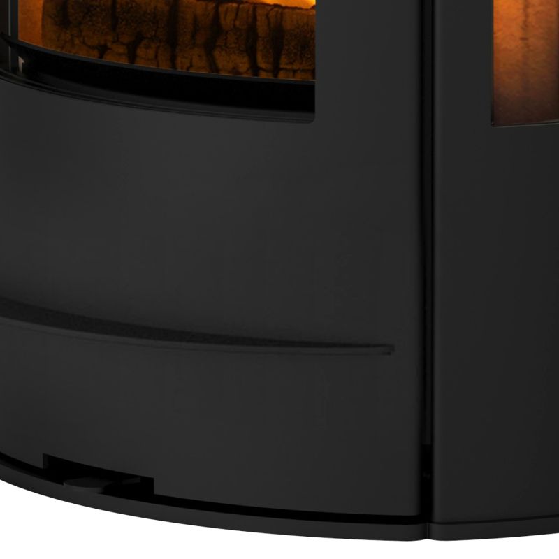 Lotus Liva 8G Kaminofen Schwarz, Rauchabgang oben – Bild 3
