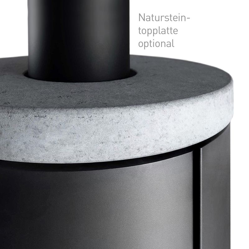 Novaline Aria Pura Kaminofen Stahl Schwarz – Bild 9