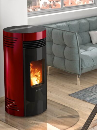 Oranier Sando 50 Pelletofen Bordeauxrot