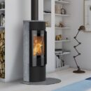 Lotus Prestige Magic 40 Kaminofen Schwarz/ Speckstein, RR hinten od. RR oben / optional Griffvarianten