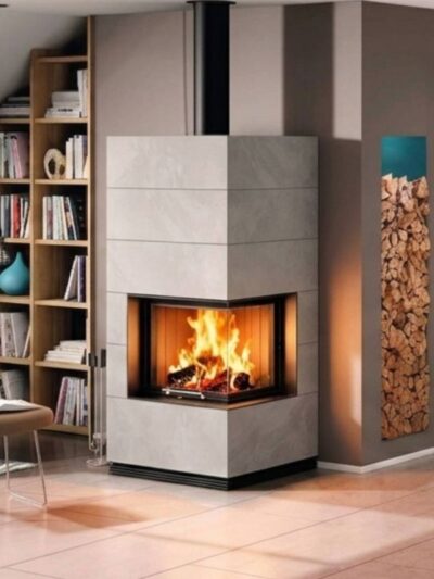 Spartherm SIM Varia 2R-55h Kaminbausatz RLU Beton Natur 1/3
