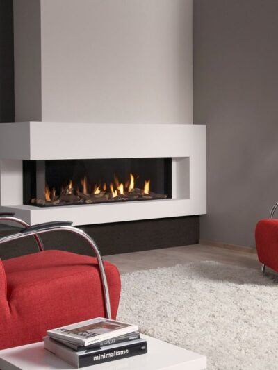 Spartherm DRU Metro 130XT/2 RCH Gas-Kamineinsatz G31 / Links / Ceraglas / Clear View