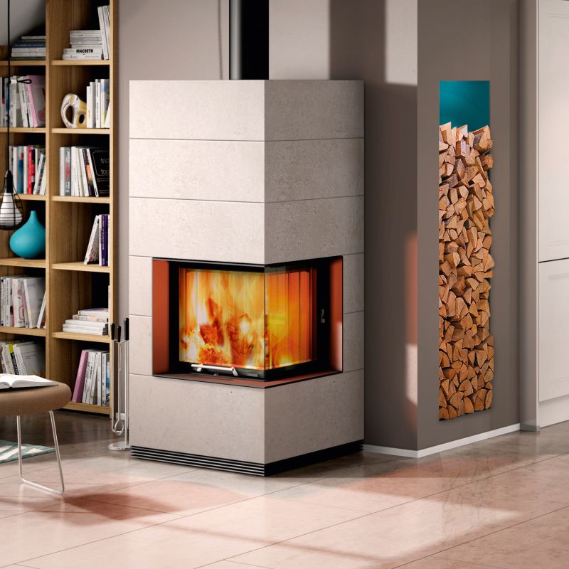 Spartherm wasserführender Kaminbausatz SIM 1/3 Varia 2R 55h-4S H2O Feinbeton – Bild 2