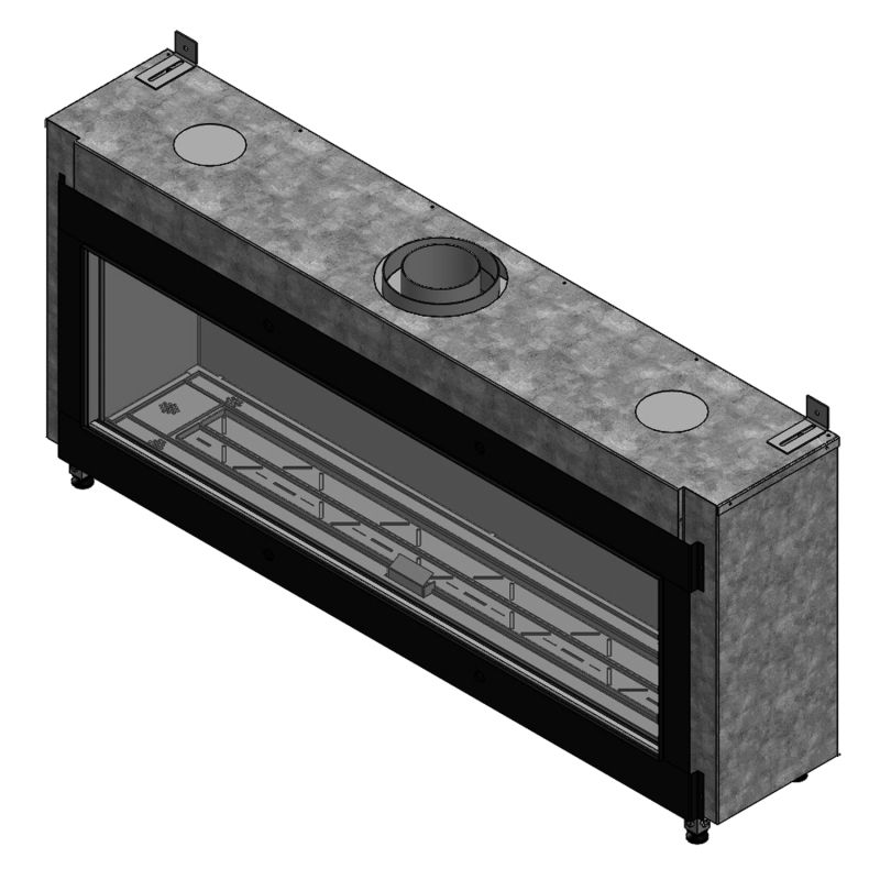 Trimline Fires Trimline 140 Front AR Gas Kamineinsatz G20/G25 – Bild 2