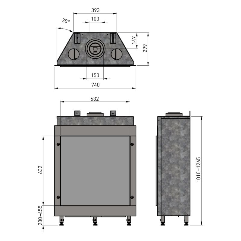 Trimline Fires Trimline 63H Front Gas Kamineinsatz G20/G25 – Bild 10